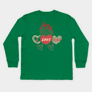 I Love You -Valentine’s Day Kids Long Sleeve T-Shirt